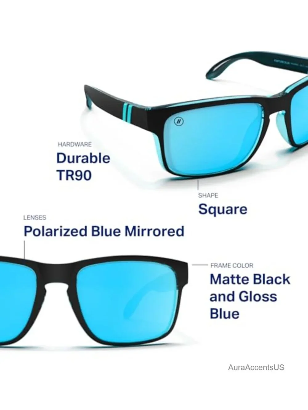 Polarized Sunglasses – Active Style, Durable Frame – 100% UV Protection – Unisex